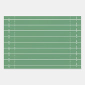 Fun Sports Green Football Field Whimsical Cute Inpakpapier Vel (Voorkant 2)