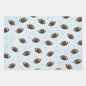 Fun Sports Green Football Field Whimsical Cute Inpakpapier Vel (Voorkant)