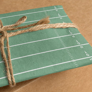 Fun Sports Green Football Field Whimsical Cute Tissuepapier