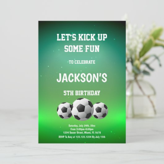 Fun Sports Party Design Kaart (Staand voorkant)