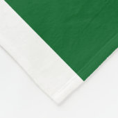 Fun Sporty Bold Green Athletic White Edge Stripes Fleece Deken (Hoek)
