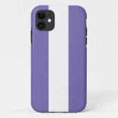 Fun Sporty Nautical Periwinkle White Stripes Case-Mate iPhone Case (Achterkant)