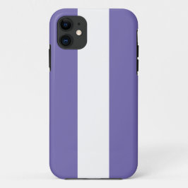 Fun Sporty Nautical Periwinkle White Stripes Case-Mate iPhone Case