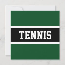 Fun Sporty Summer Green Bold TENNIS