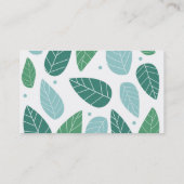 Fun Spring Leaves Visitekaartje (Achterkant)