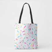Fun Sprinkles Canvas tas – Kleurrijke Snoep Sprink (Voorkant)