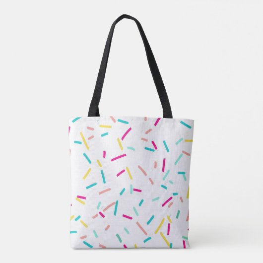 Fun Sprinkles Canvas tas – Kleurrijke Snoep Sprink (Achterkant)