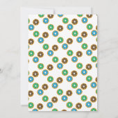 Fun Sprinkles Donut Doughnut Boy 1st Birthday Kaart (Achterkant)