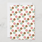 Fun Sprinkles Donut Doughnut Girl 1ste verjaardag Kaart (Achterkant)