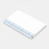 Fun Squiggly Rainbow Treble Clefs Post-it® Notes (Schuin)