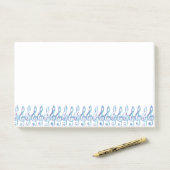 Fun Squiggly Rainbow Treble Clefs Post-it® Notes (Op bureau)