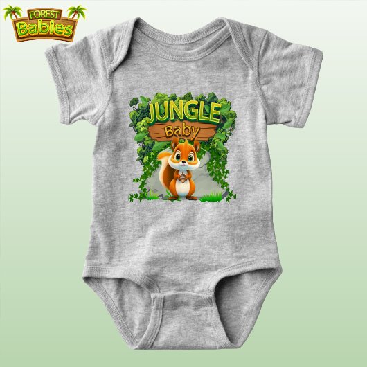 Fun Squirrel, Acorn Woodland Wildlife Animal 🐿 Romper