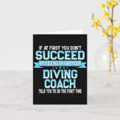 Fun Srt Coach Meme - Funny Diving Saying Kaart (Gele Bloem)