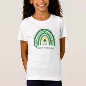 Fun St Patrick Boho Rainbow Luck Clover Leprechaun T-shirt (Voorkant)