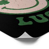 Fun St Patrick Day Feeling Lucky Smile Face Meme Poster (Hoek)