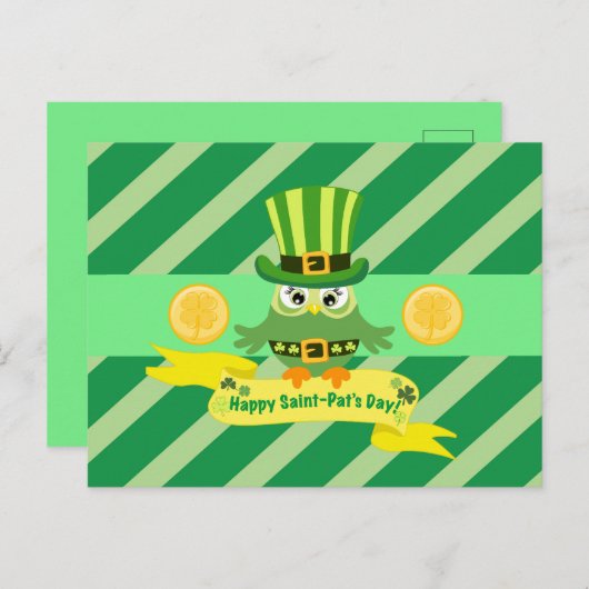 Fun St. Patrick's Day Briefkaart (Voorkant / Achterkant)