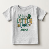 Fun St Patricks Day Lucky Guy Glitter Green Text (Voorkant)