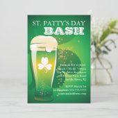 Fun St. Patrick's Day Party Invitation Kaart (Staand voorkant)