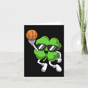 Fun St Patricks Day Shamrock Spelen Basketbal Bo Kaart