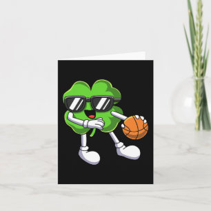 Fun St Patricks Day Shamrock Spelen Basketbal Bo Kaart