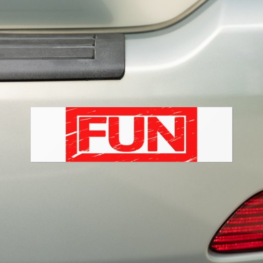 Fun Stamp Bumpersticker (Op auto)