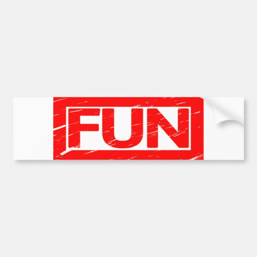 Fun Stamp Bumpersticker (Voorkant)