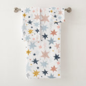 Fun Star Pattern Bad Handdoek (Insitu)