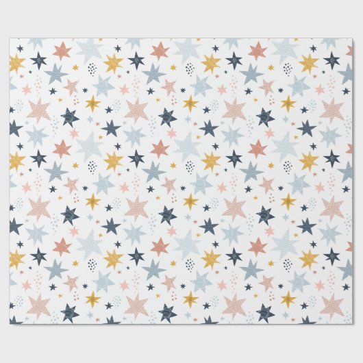Fun Star Pattern Cadeaupapier (Vlak)