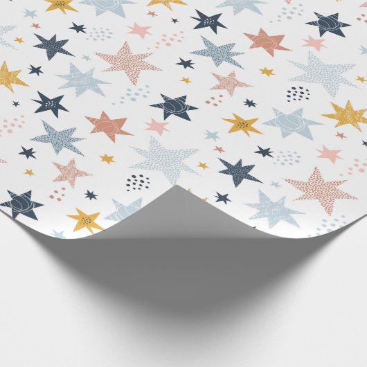 Fun Star Pattern Cadeaupapier (Hoek)