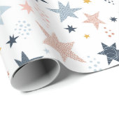 Fun Star Pattern Cadeaupapier (Rol Hoek)