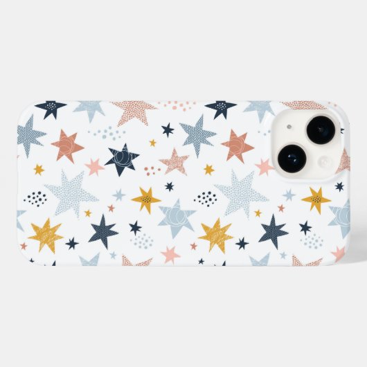 Fun Star Pattern Case-Mate iPhone Case (Achterkant (horizontaal))
