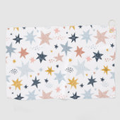 Fun Star Pattern Golfhanddoek (Horizontaal)
