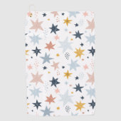 Fun Star Pattern Golfhanddoek (Voorkant)