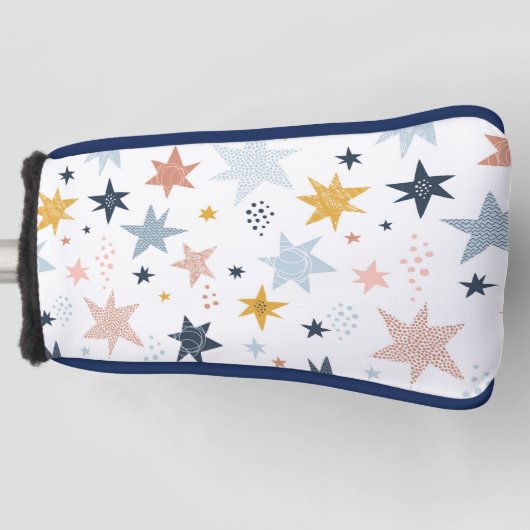 Fun Star Pattern Golfheadcover (Voorkant)
