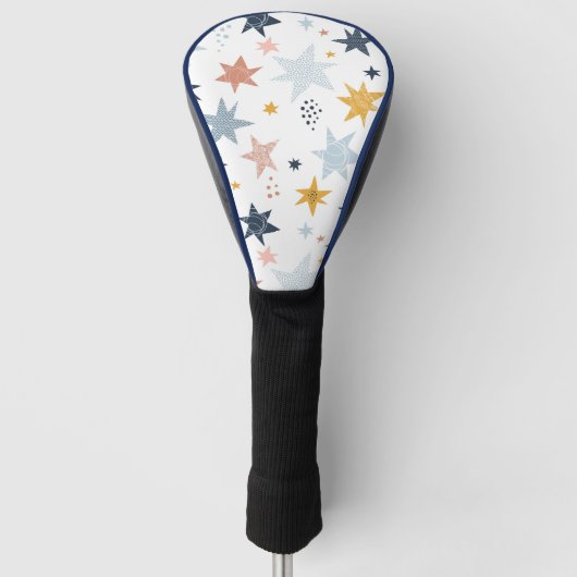 Fun Star Pattern Golfheadcover (Voorkant)