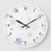 Fun Star Pattern Grote Klok (Voorkant)
