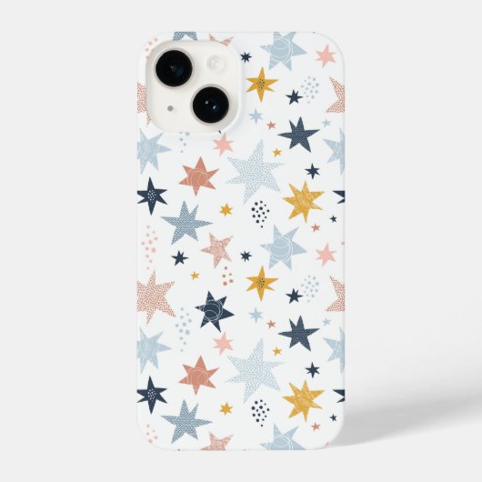 Fun Star Pattern iPhone Hoesje (Achterkant)