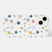Fun Star Pattern iPhone Hoesje (Achterkant horizontaal)