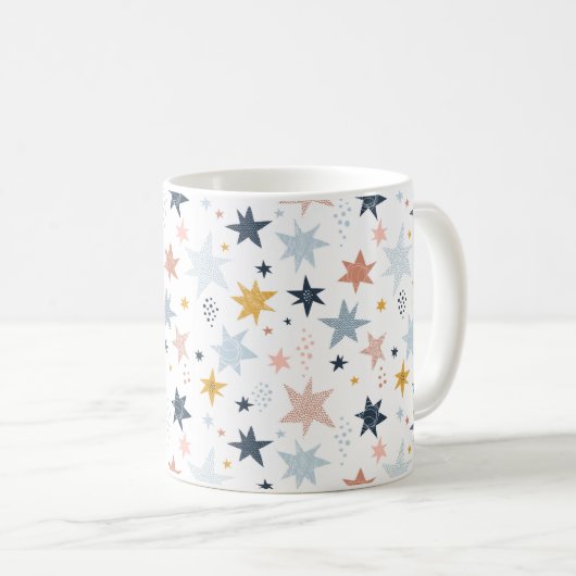 Fun Star Pattern Koffiemok (Voorkant rechts)