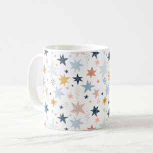 Fun Star Pattern Koffiemok