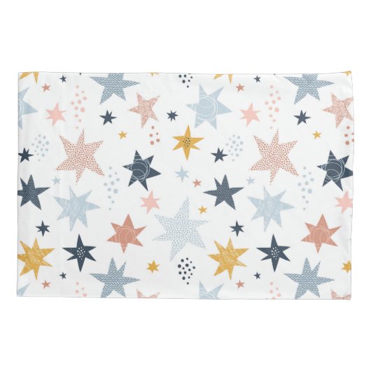 Fun Star Pattern Kussensloop (Achterkant)