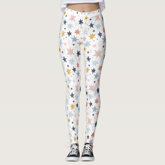 Fun Star Pattern Leggings (Voorkant)