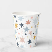 Fun Star Pattern Papieren Bekers (Achterkant)