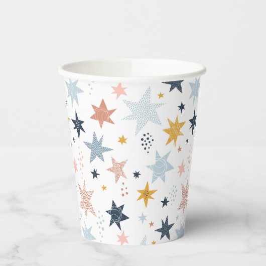 Fun Star Pattern Papieren Bekers (Links)