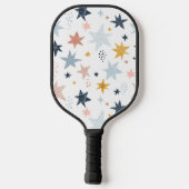 Fun Star Pattern Pickleball Paddle (Achterkant)