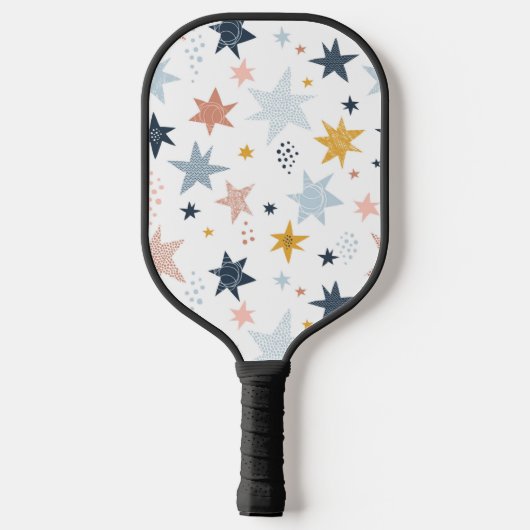 Fun Star Pattern Pickleball Paddle (Achterkant)