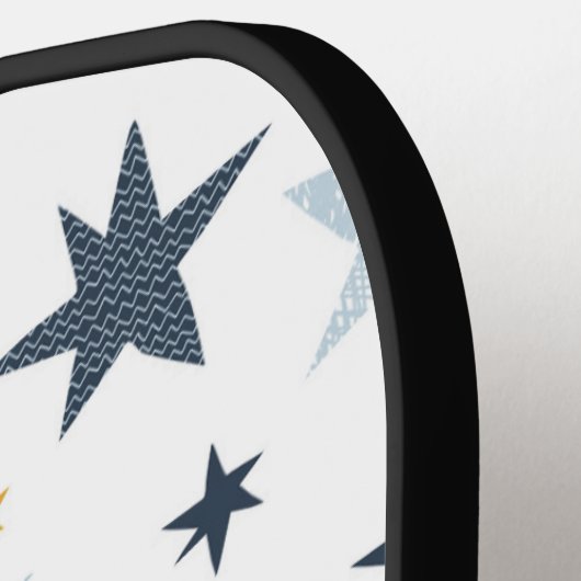 Fun Star Pattern Pickleball Paddle (Links Detail)