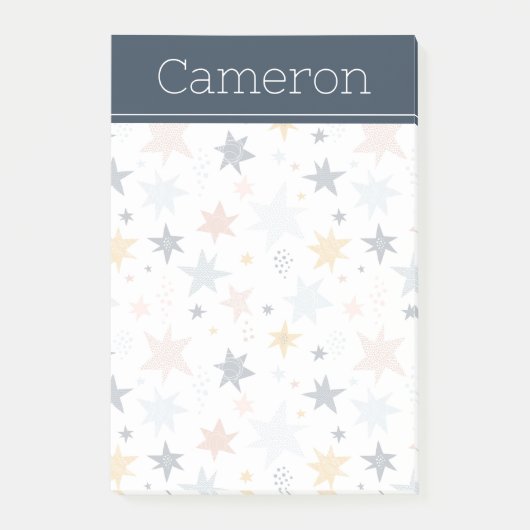 Fun Star Pattern Post-it® Notes (Voorkant)