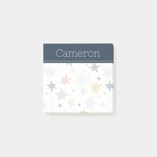 Fun Star Pattern Post-it® Notes (Voorkant)