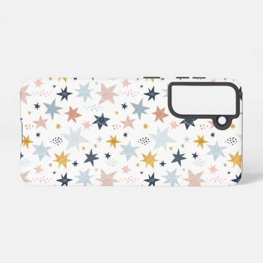 Fun Star Pattern Samsung Galaxy Hoesje (Achterkant horizontaal)